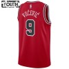 Dres Chicago Bulls Nikola Vucevic 9 Nike 2022-23 Icon Edition Crvena Swingman - Dječji